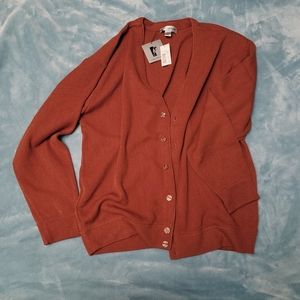 NWT Rust Burnt Orange Cardigan